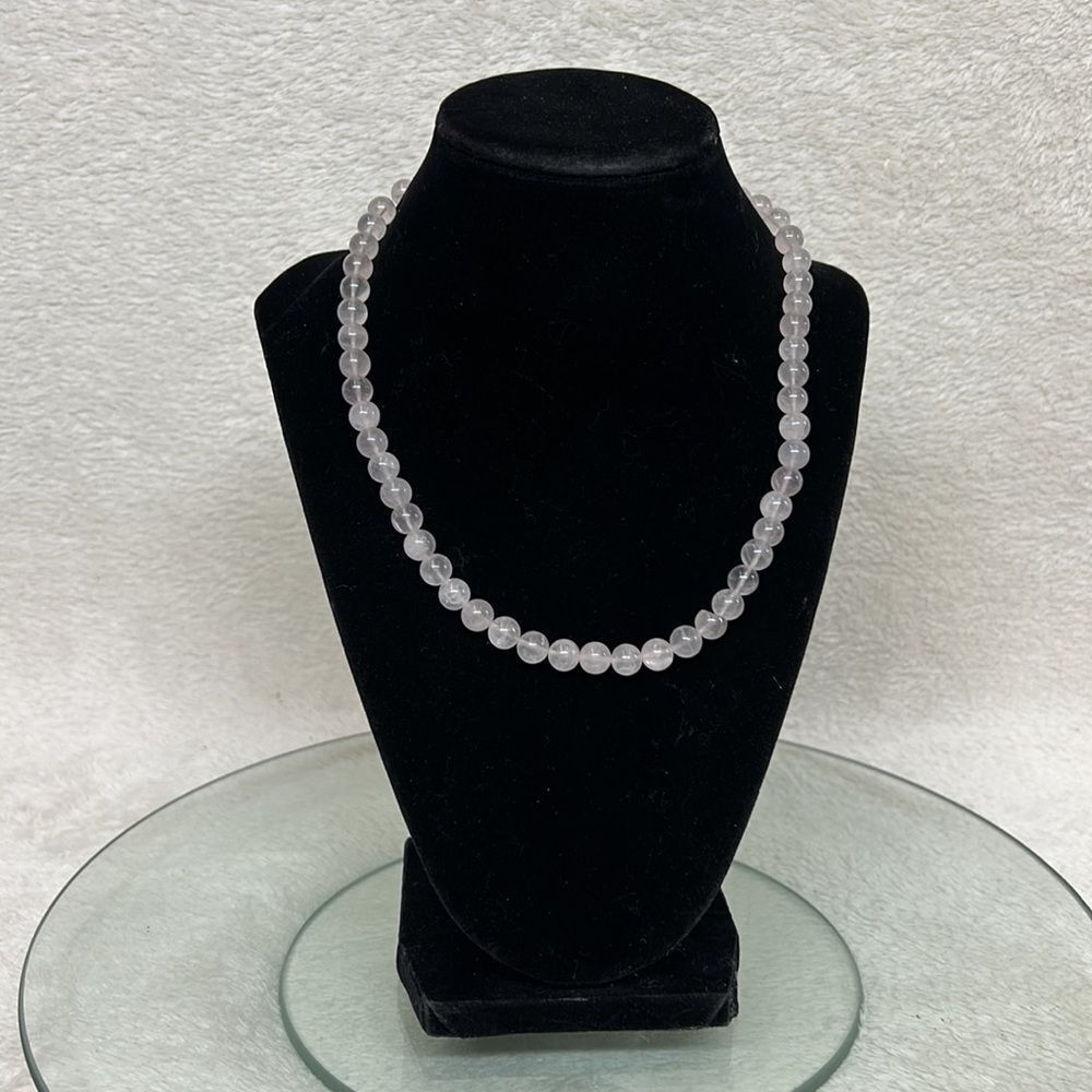 Natural Rose Quartz 9 inch Necklace